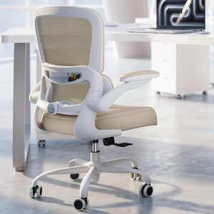 330 lb Load Capacity Home Mesh Office Chair with Wheels, Comfortable Gaming Chair, High-Back Office Chair, Suitable for Long-Term Use