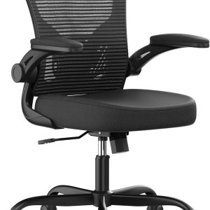 330lb Load Capacity High-Back Mesh Office Chair with Adjustable Lumbar Support and Casters